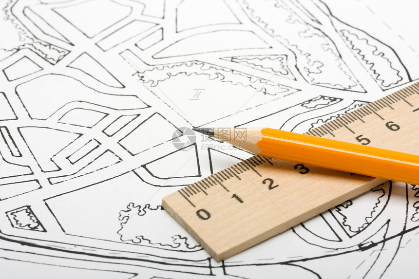 建筑计划方案厘米铅笔文书尺寸项目教育草图蓝图图表图片