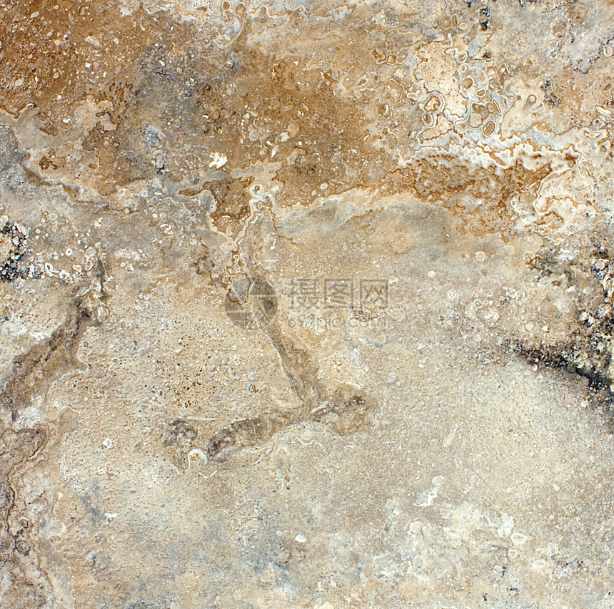 大理石和圆形纹理水泥石灰华地面石头石板框架摄影建筑学铺路矿物图片