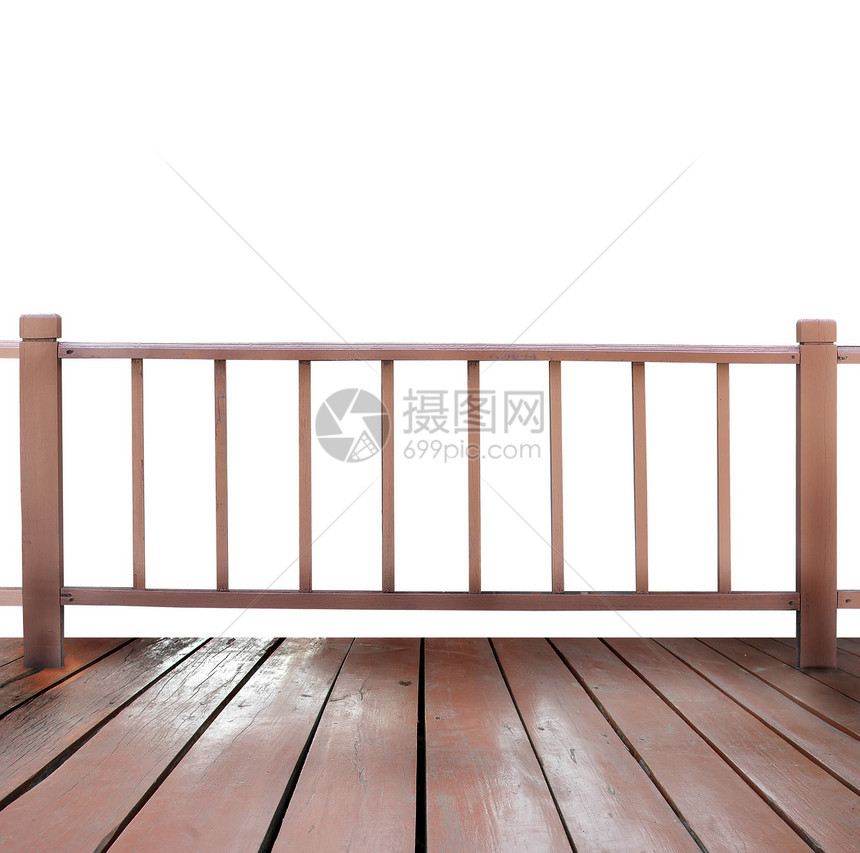 木制梯田门廊地面房子白色硬木木头棕色阳台建筑栅栏图片