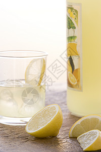 利蒙塞罗玻璃杯水果系列柠檬食品饮料摄影影棚瓶子食物背景图片