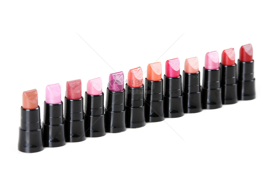 细小口红黑色化妆品香水配饰粉色白色产品管子红色图片