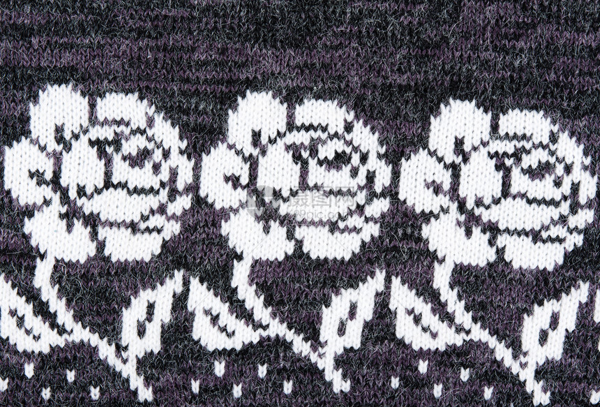 编织灰色背景材料棉布纺织品手工白色羊毛图片