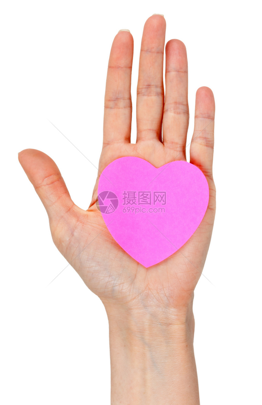 女性的手粉色手指手臂手势边界笔记海报女士广告广告牌图片