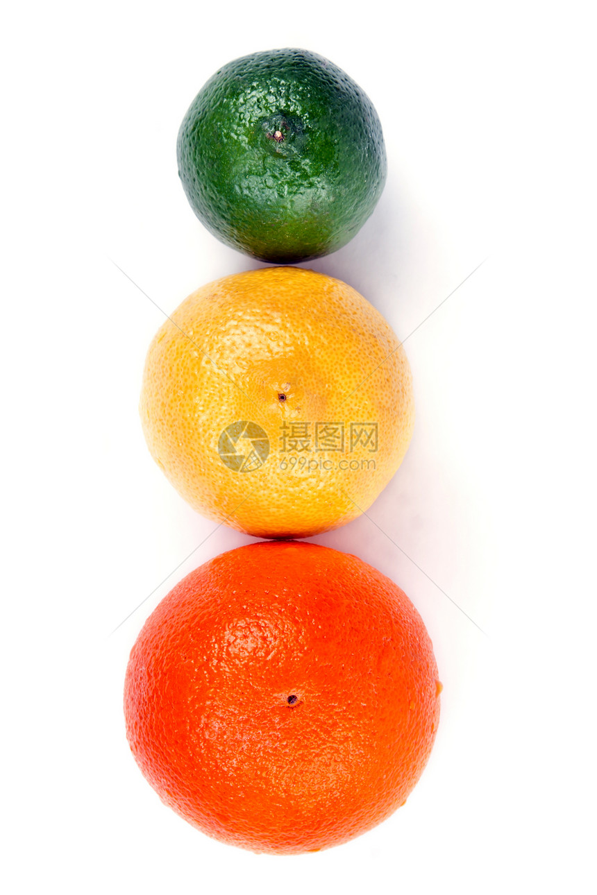 橙柠檬食物柠檬团体绿色水果黄色图片