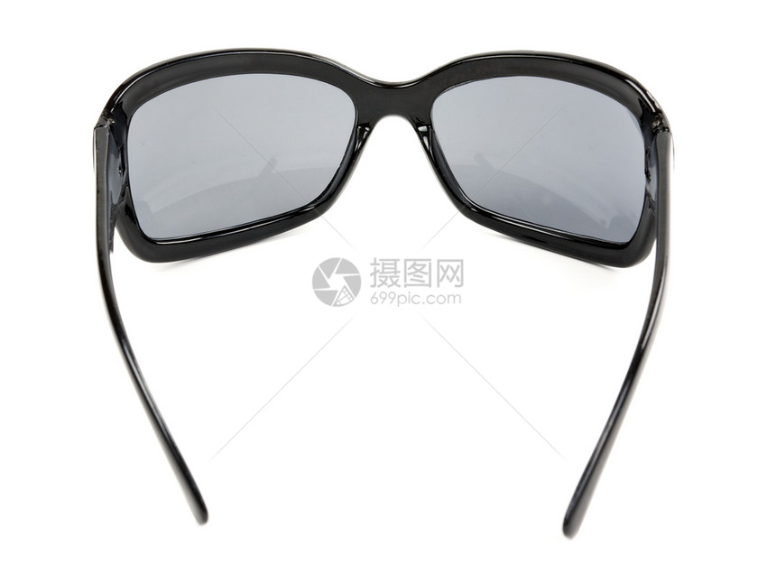 太阳墨镜眼镜光学玻璃配饰黑色太阳镜反射镜片蓝色紫外线图片