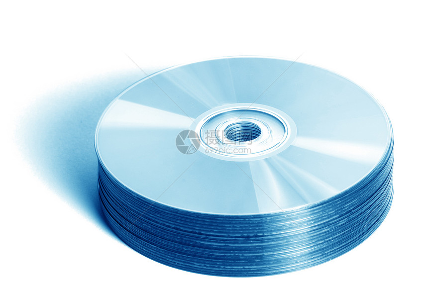 孤立的 cd 磁盘激光技术烧伤记录袖珍贮存反射光学数据白色图片