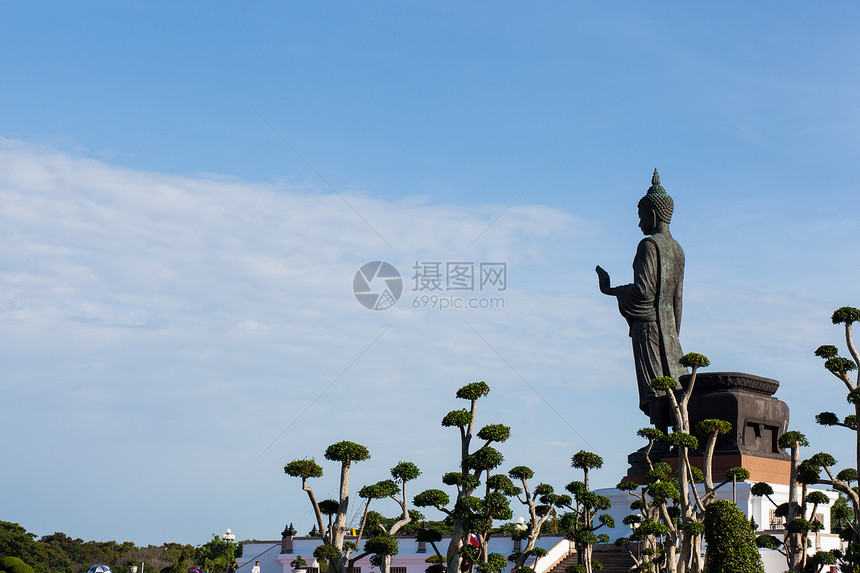 佛像天空姿势日出阳光精神日落太阳问候语蓝色风景图片