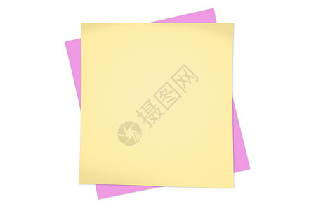 白黄色和粉色粘贴笔记文档空白纹理便利贴记事本床单背景图片