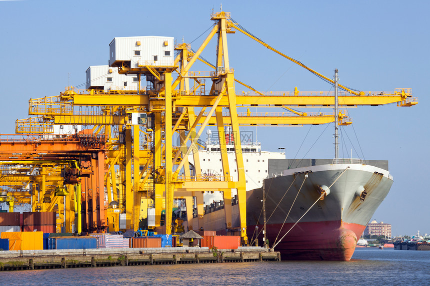 港口货运工业船图片