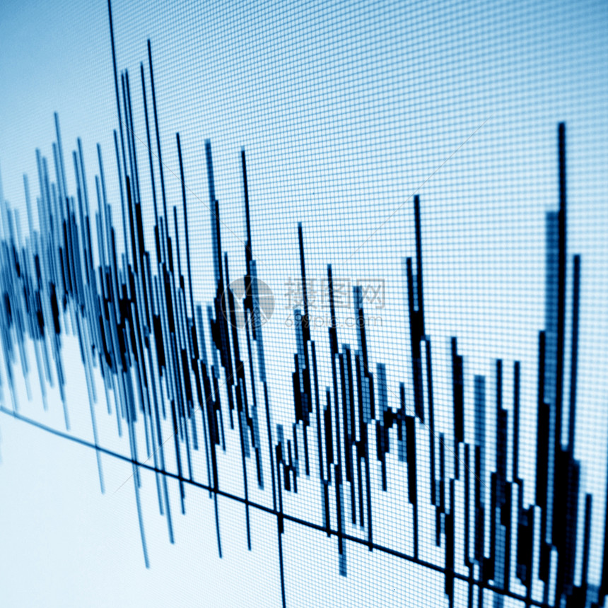 抽象图蓝色科学宏观金融图片