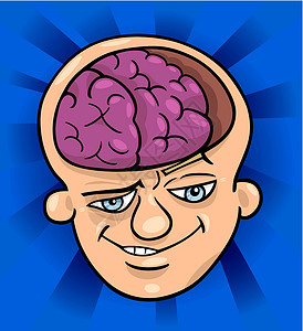 锥头大脑人漫画插图设计图片