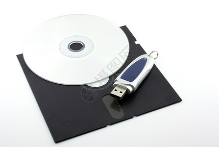 老cd旧软盘 CD-ROM和USB模拟背景