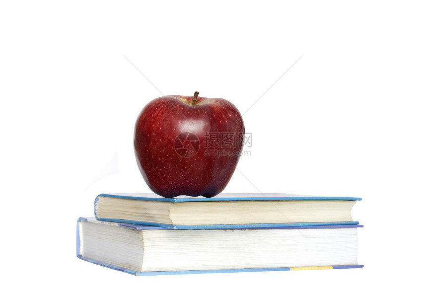苹果书中的苹果图书红色班级营养学校图书馆学习水果教育考试图片