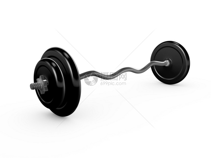 黑色巴铃杠铃运动锻炼健身力量金属磁盘合金重量哑铃图片