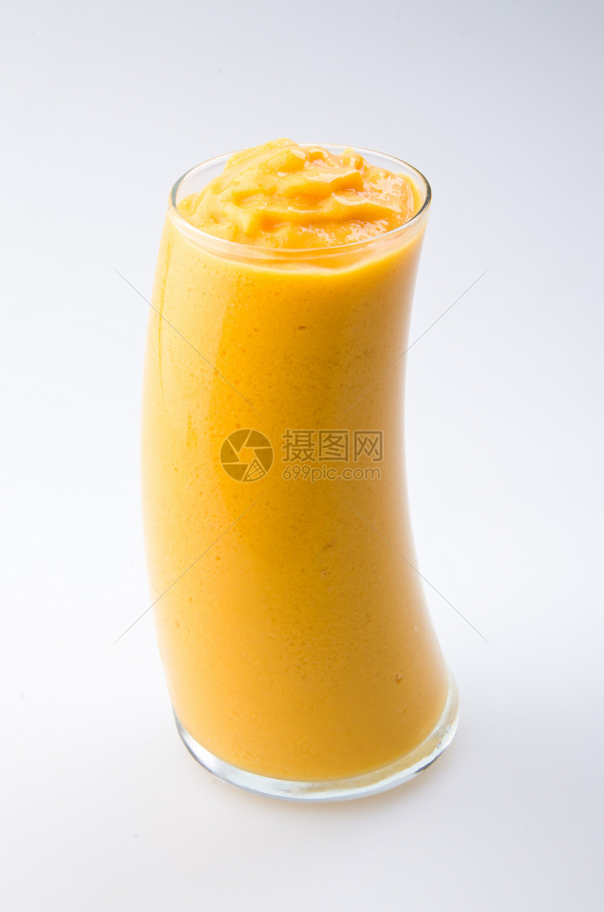 芒果酸奶 牛奶奶昔 孤立在白色上奶油甜点香草饮食奶制品活力营养水果菜单酸奶图片