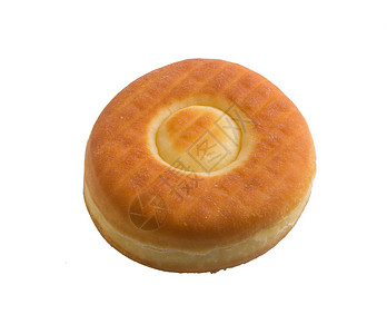 白色孤立甜甜圈胖的小雨高清图片