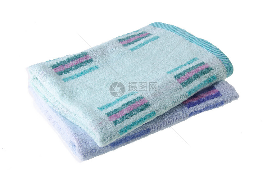 毛巾 背面的毛巾洗澡淋浴洗衣店温泉蓝色海滩卫生棉布吸水性用品图片