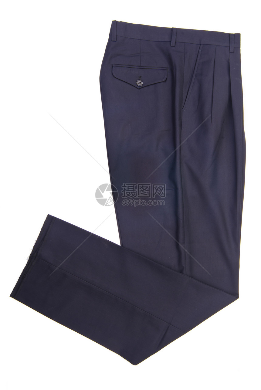 裤子 裤子在背景上纺织品男人褶皱棉布休闲裤蓝色运动孩子海军服装图片