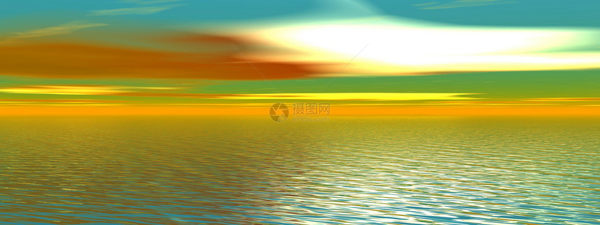 绿绿海洋热带蓝色海景海浪橙子天气墙纸天空插图风景图片