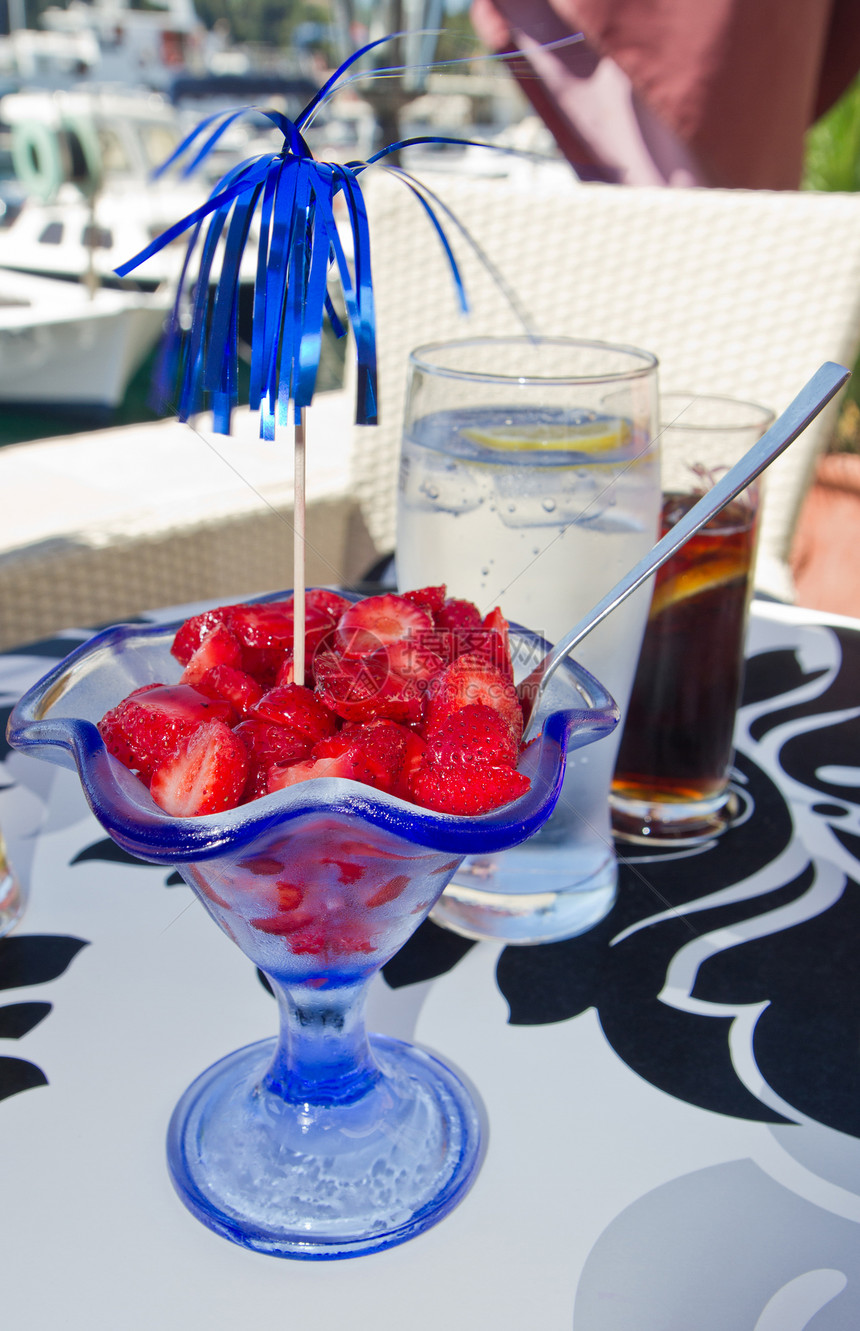 草莓杯酒吧维生素营养水池饮食沙拉奶油水果杯子麻疹图片