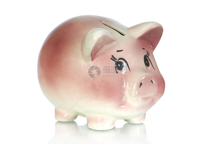 养猪银行订金硬币投资财政支出玩具裂缝商业利润制品图片