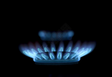 燃气火焰燃烧烤箱厨房白炽椭圆形蓝色圆圈甲烷力量火炉背景图片