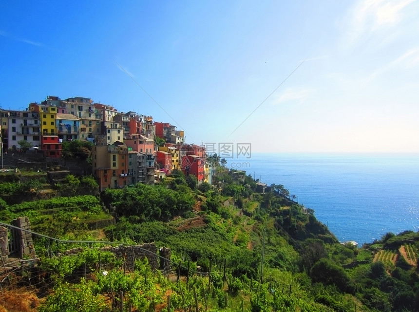 意大利海岸的村庄图片