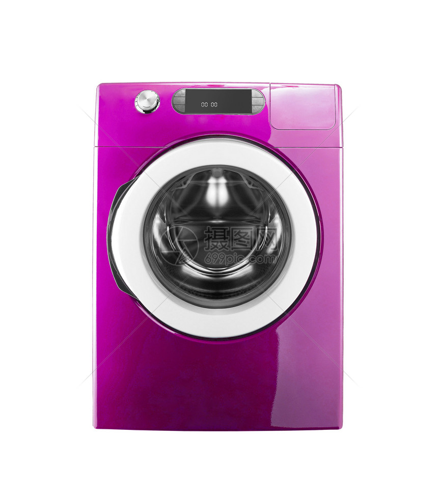 粉色洗衣机图片
