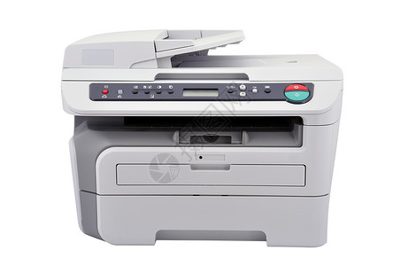 复印机白色电脑打印办公室商业技术按钮传真激光机器背景图片