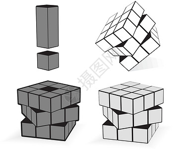 立方体三变背景图片