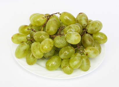 绿葡萄维生素藤蔓食品绿色植物白色空间营养食物水果甜点背景图片