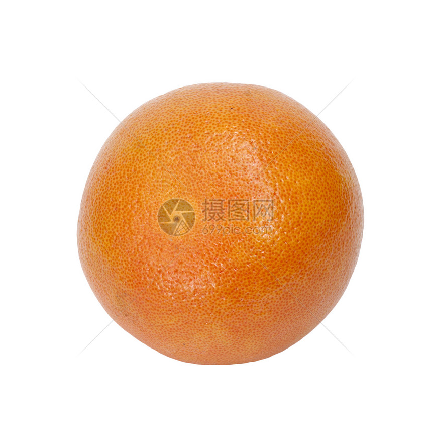 白色背景的葡萄汁皮肤粉色橙子热带红色水果柚子食物图片