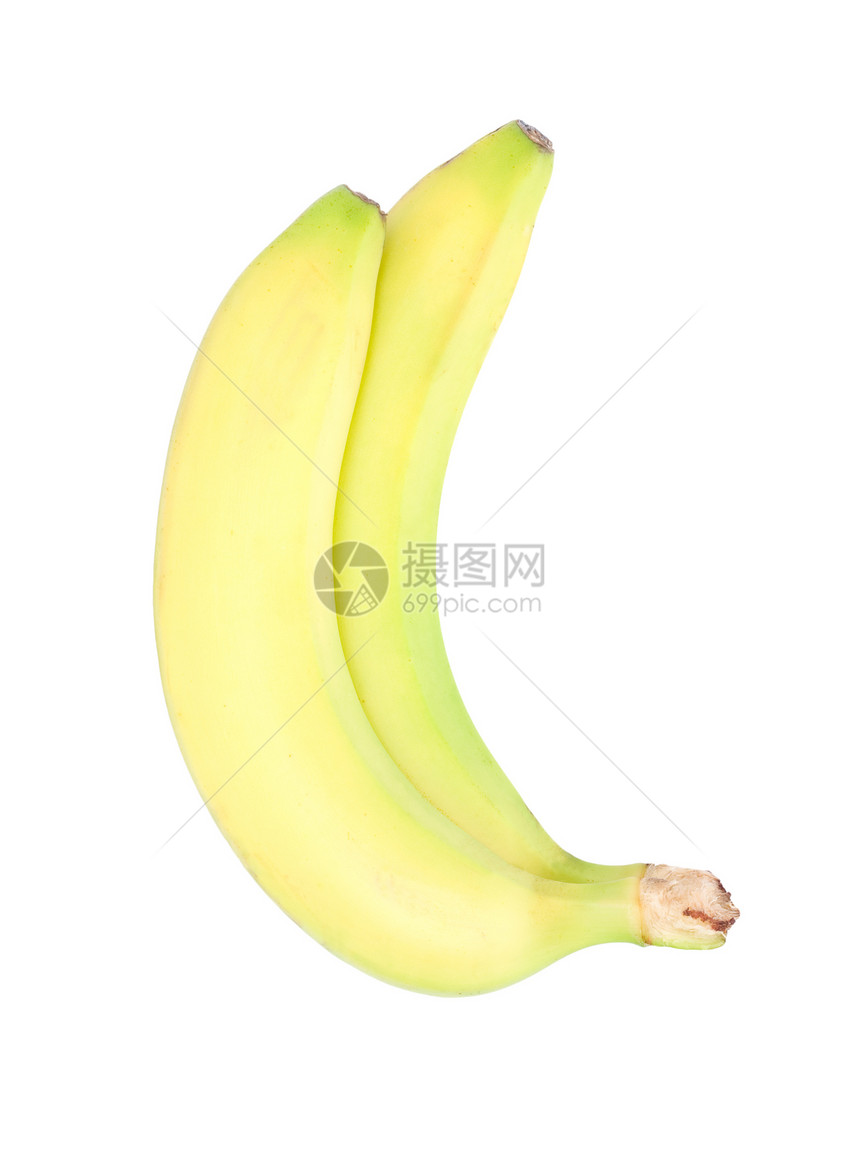 一群被白种背景孤立的香蕉早餐蔬菜食物叶子团体水果丛林小吃保健美食图片