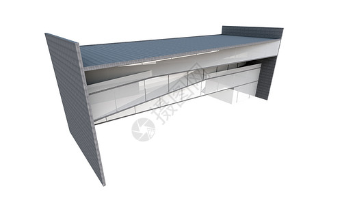 3D现代建筑玻璃商业城市财产工程窗户地面插图框架建筑学背景图片
