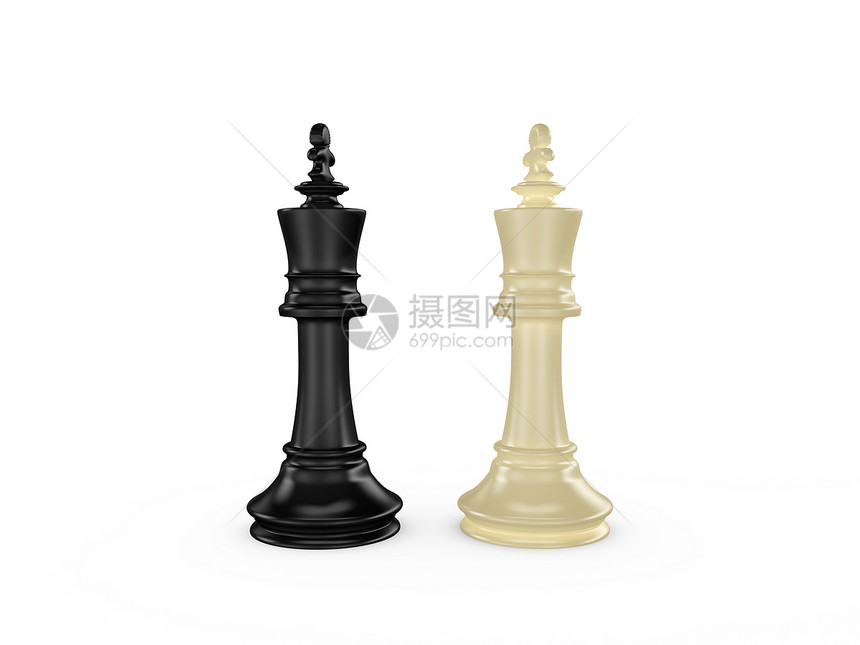 象棋王白色典当战略游戏休闲国王棋盘棋子图片