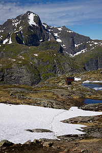 Lofoten 最高峰顶高清图片