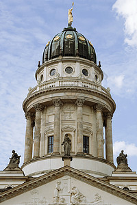 胡格诺滕教堂圆顶新古典主义高清图片