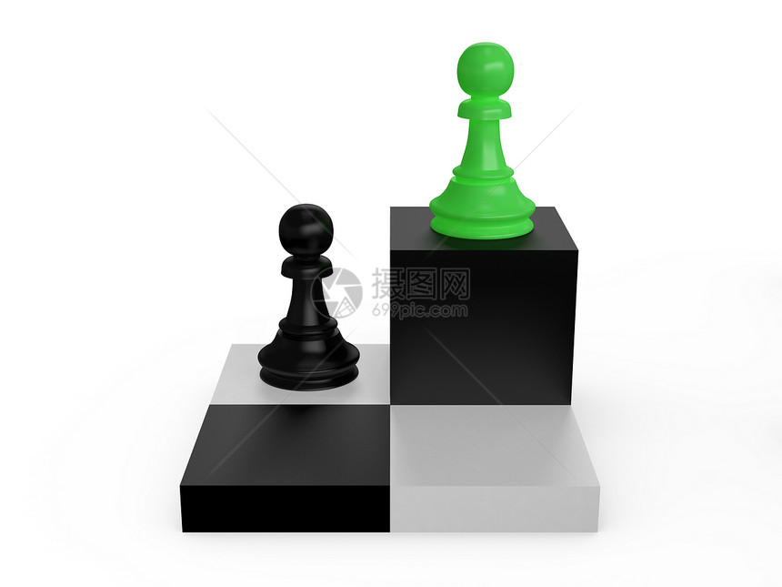 象棋细胞上的虾休闲领导天赋棋盘游戏白色棋子领导者典当战略图片