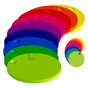 颜色圆环打印机染色打印圆圈电脑出版阴影光谱白色伽马背景图片