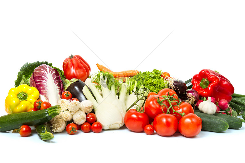 新鲜蔬菜饮食营养茴香洋葱萝卜土豆胡椒沙拉食物辣椒图片