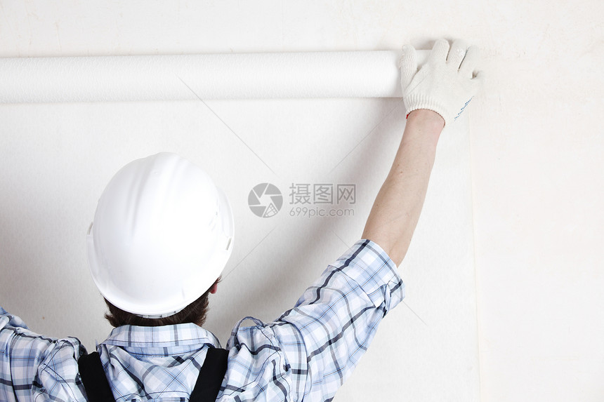 附加壁纸就业维修建筑劳动承包商修理工辛劳调色板活动抹布图片