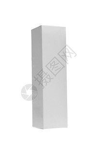 孤立的白框白色正方形零售反射包装商品白盒无名纸板软件背景图片