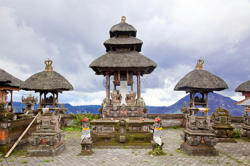 巴厘风风格寺庙石头情调上帝旅行传统文化热带建筑精神日落图片