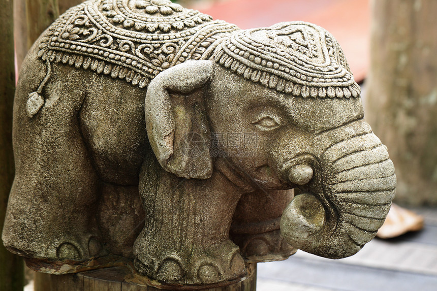 石象雕像雕刻品岩石寺庙建筑学野生动物皮肤艺术遗产动物旅行图片