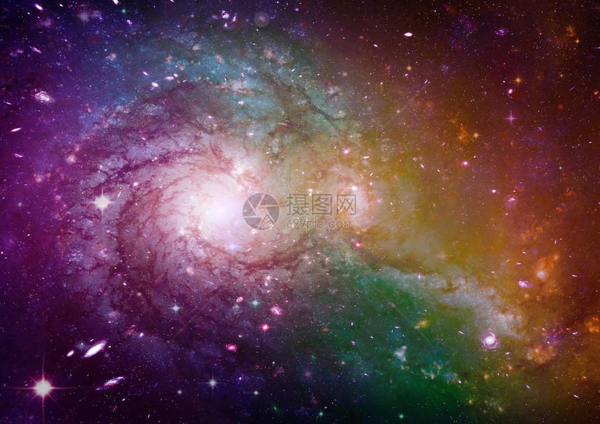 遥远的螺旋星系星座天文学灰尘敬畏乳白色渲染行星科学绘画星云图片