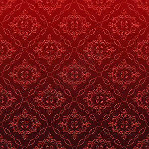 无缝模式植物滚动织物叶子艺术墙纸红色装饰风格装饰品背景图片