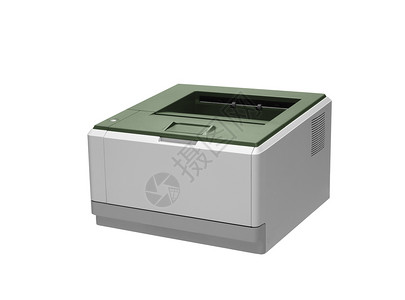 打印机 在白色背景上文档技术机器办公室质量电子产品复印机打印墨水背景图片
