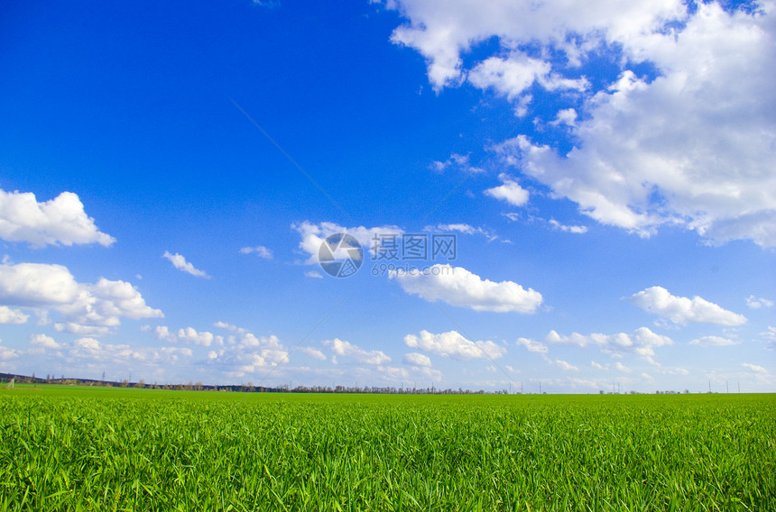 天空土地植物场地农村全景环境季节蓝色地平线草地图片