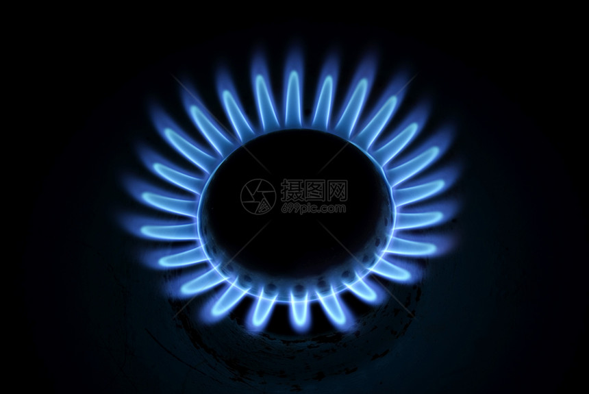 天然气气体甲烷厨房火炉燃料圆圈椭圆形力量烤箱燃烧丙烷图片