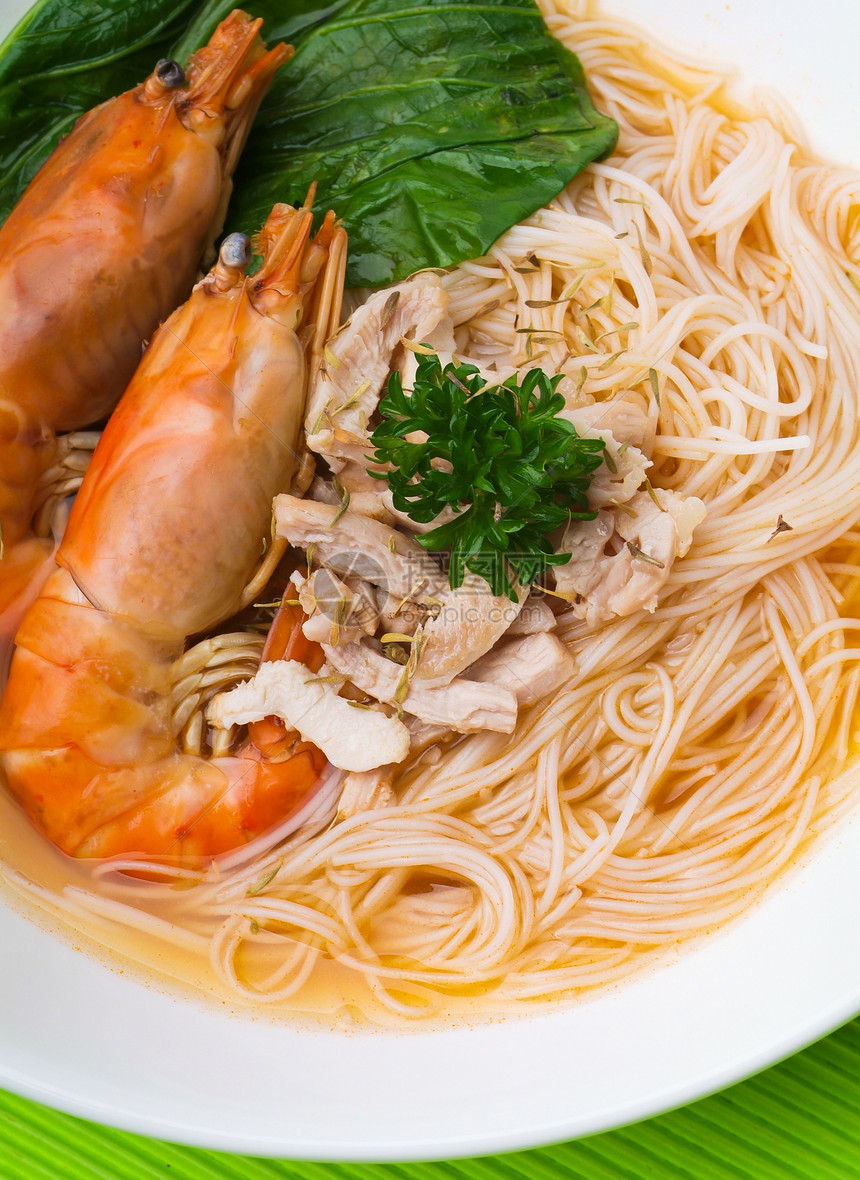 虾面     马来西亚食品米粉盘子饮食美食食物家禽豆芽午餐异国海梅图片